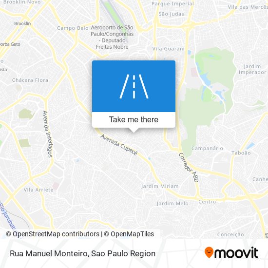 Mapa Rua Manuel Monteiro