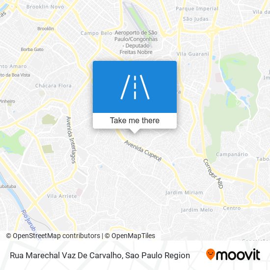 Mapa Rua Marechal Vaz De Carvalho