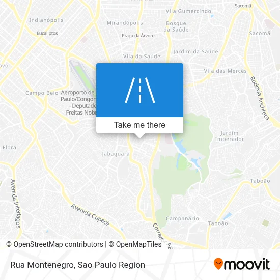 Rua Montenegro map