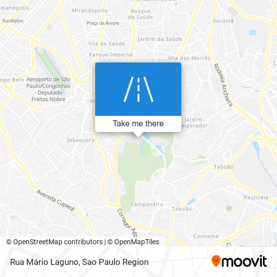 Mapa Rua Mário Laguno