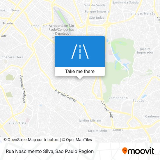 Mapa Rua Nascimento Silva