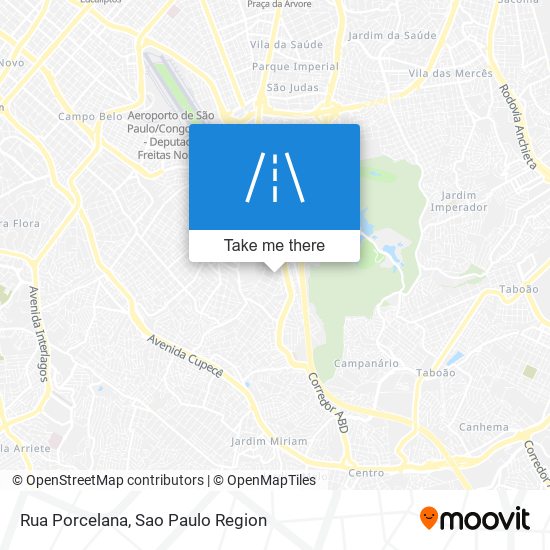 Mapa Rua Porcelana