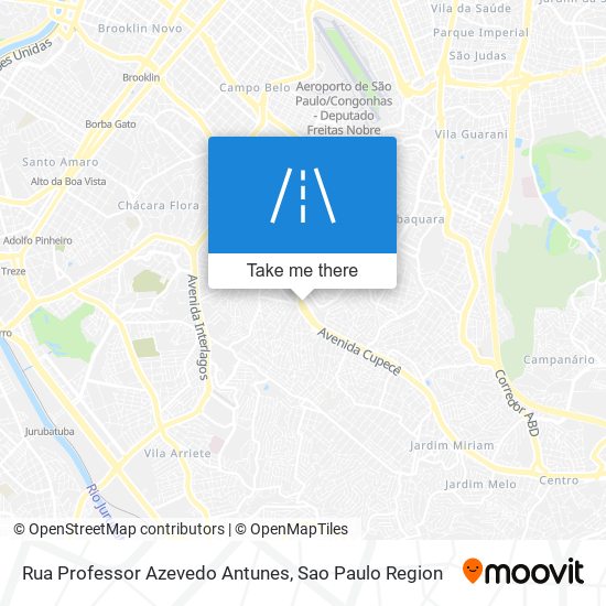 Rua Professor Azevedo Antunes map