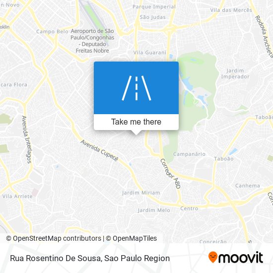 Mapa Rua Rosentino De Sousa