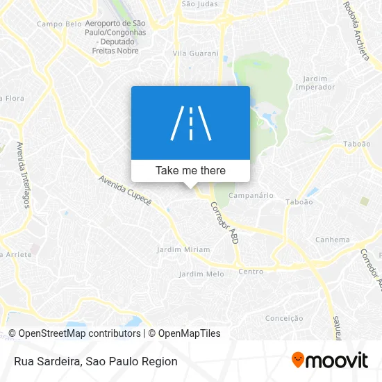 Rua Sardeira map