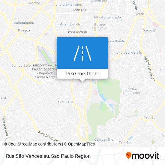 Rua São Venceslau map