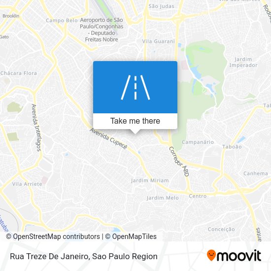 Rua Treze De Janeiro map