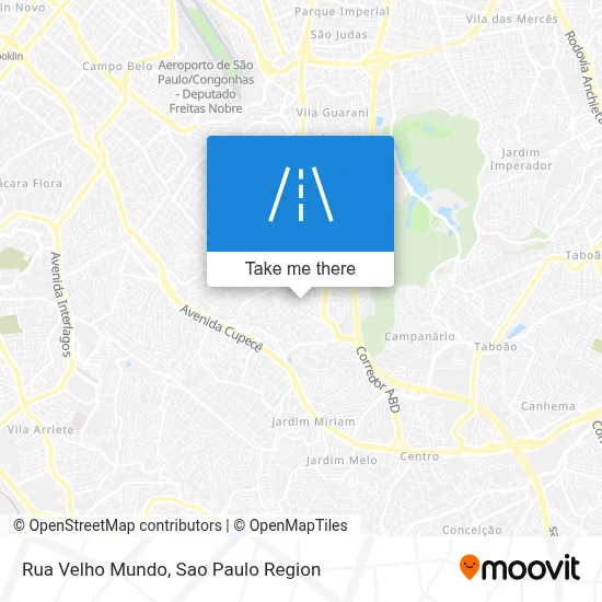 Rua Velho Mundo map