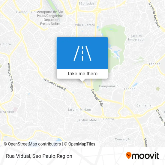Rua Vidual map