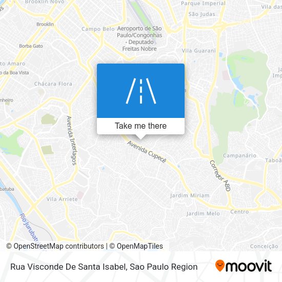 Rua Visconde De Santa Isabel map