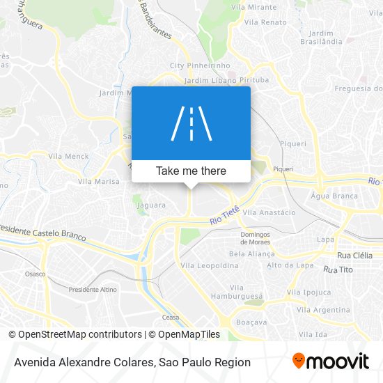 Mapa Avenida Alexandre Colares