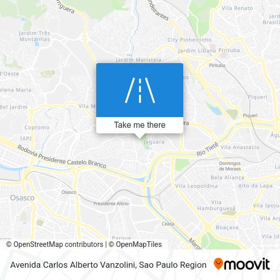 Avenida Carlos Alberto Vanzolini map