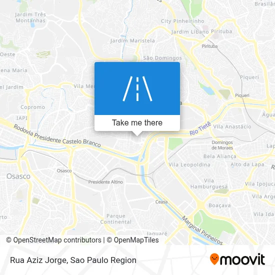 Rua Aziz Jorge map