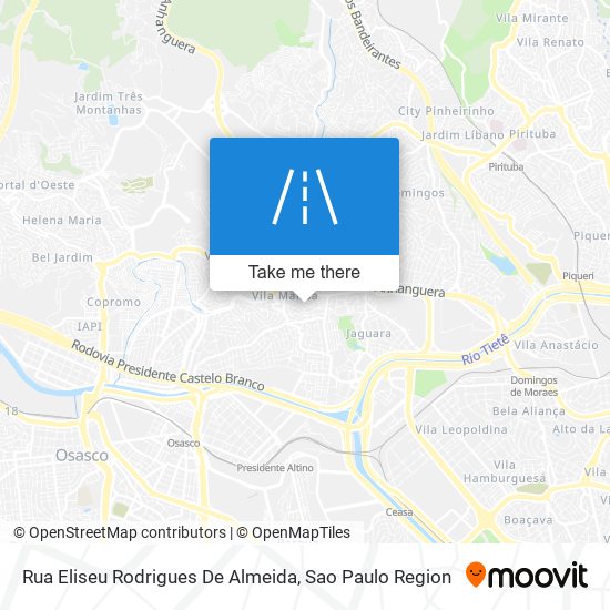 Rua Eliseu Rodrigues De Almeida map