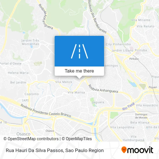 Rua Hauri Da Silva Passos map
