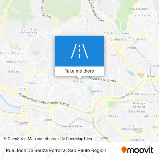 Rua José De Souza Ferreira map