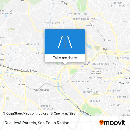 Rua José Patricio map