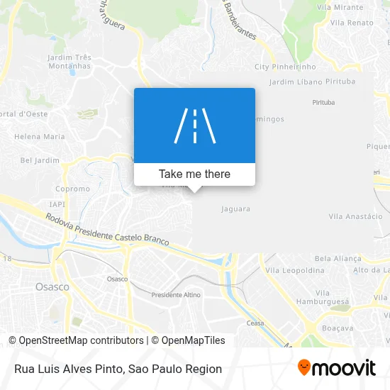 Rua Luis Alves Pinto map