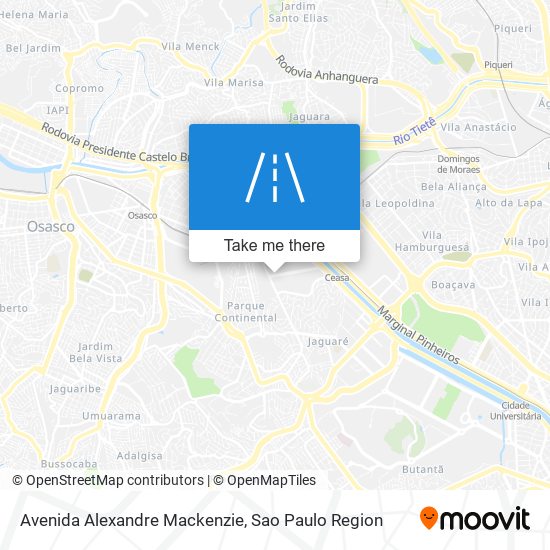 Avenida Alexandre Mackenzie map