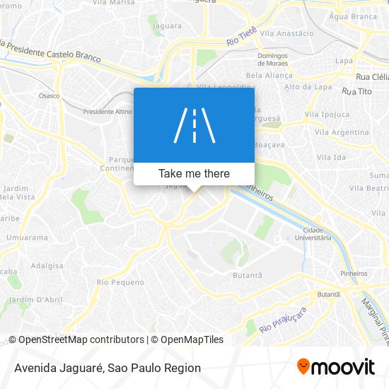 Avenida Jaguaré map