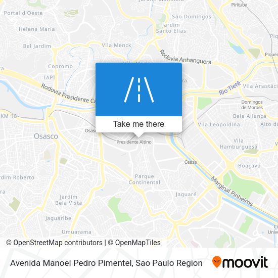 Avenida Manoel Pedro Pimentel map