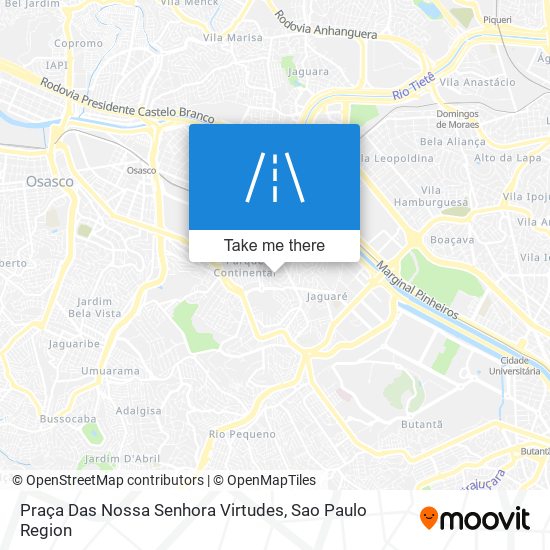 Mapa Praça Das Nossa Senhora Virtudes