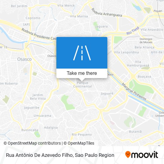 Rua Antônio De Azevedo Filho map