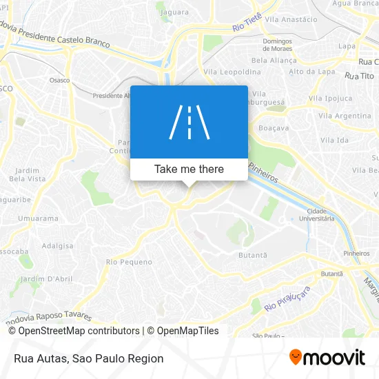Rua Autas map