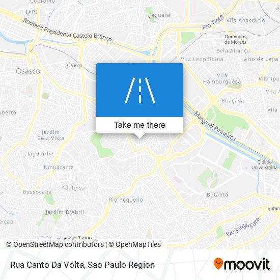 Rua Canto Da Volta map