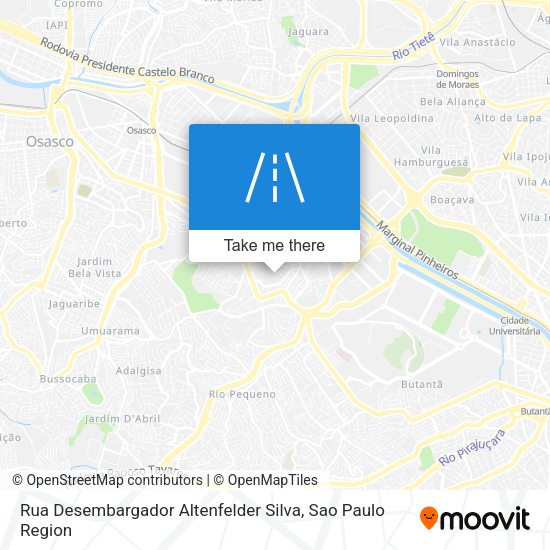 Rua Desembargador Altenfelder Silva map