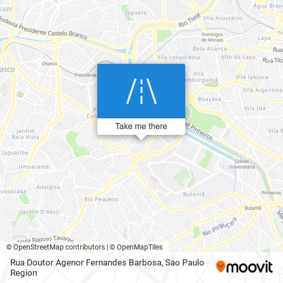 Mapa Rua Doutor Agenor Fernandes Barbosa