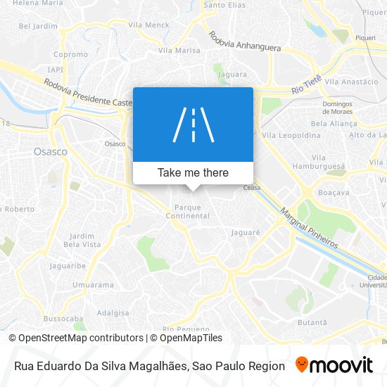 Mapa Rua Eduardo Da Silva Magalhães