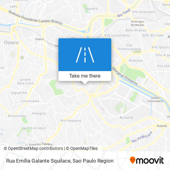 Rua Emília Galante Squilace map