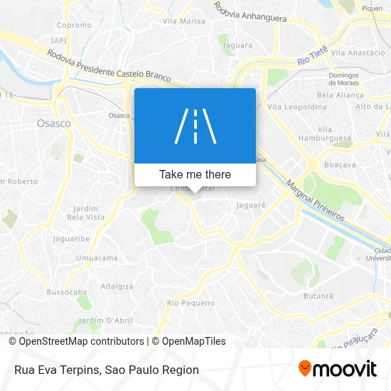 Rua Eva Terpins map