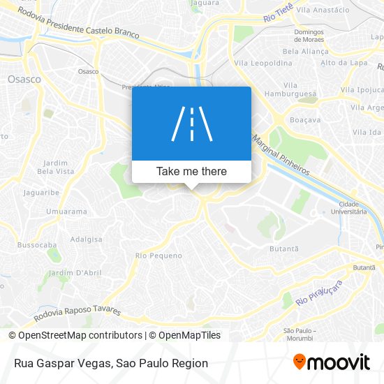 Rua Gaspar Vegas map