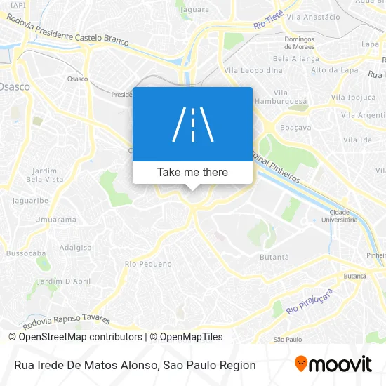 Rua Irede De Matos Alonso map