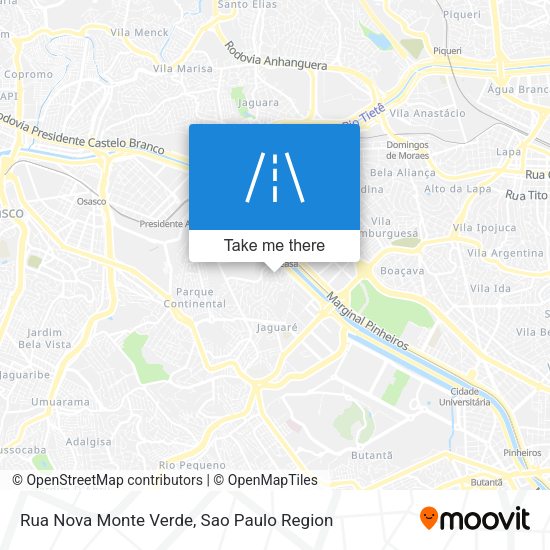 Rua Nova Monte Verde map