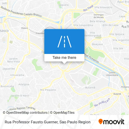 Rua Professor Fausto Guerner map