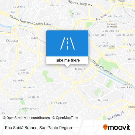 Rua Sabiá Branco map