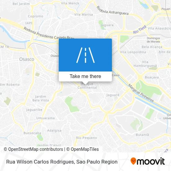 Rua Wilson Carlos Rodrigues map