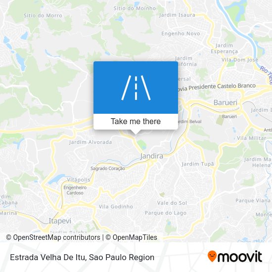 Estrada Velha De Itu map