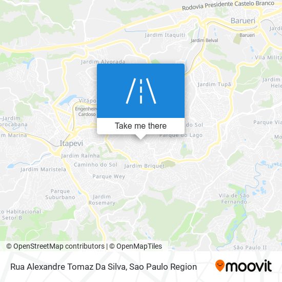Mapa Rua Alexandre Tomaz Da Silva