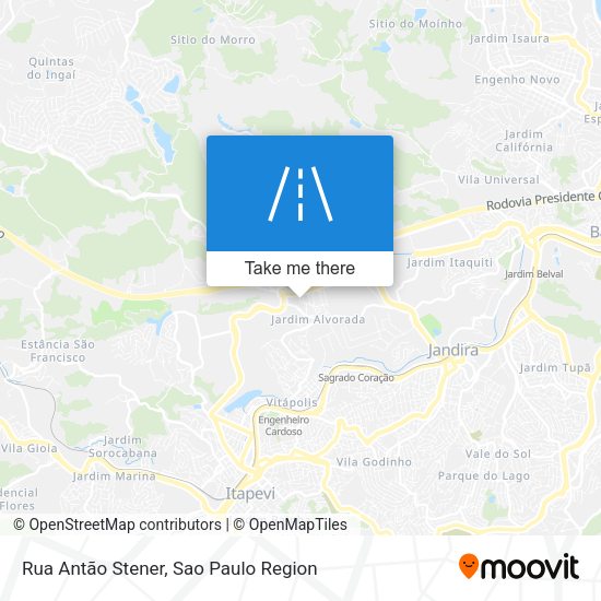Rua Antão Stener map
