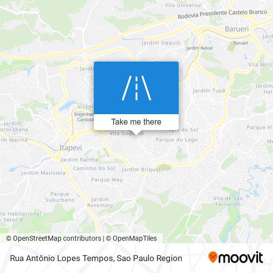 Rua Antônio Lopes Tempos map