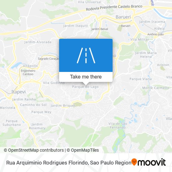 Rua Arquiminio Rodrigues Florindo map