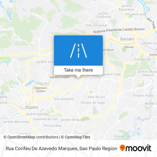 Rua Corifeu De Azevedo Marques map