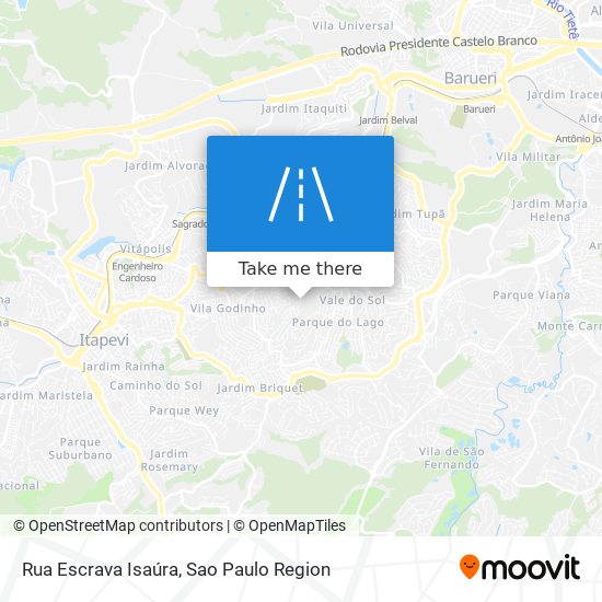 Mapa Rua Escrava Isaúra