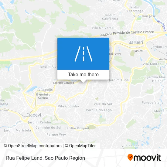 Rua Felipe Land map