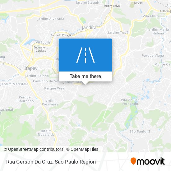 Rua Gerson Da Cruz map