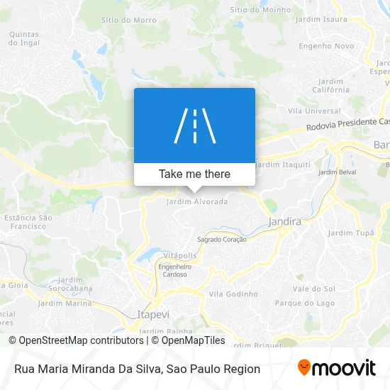 Rua Maria Miranda Da Silva map